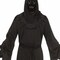 Adults Black Robe with Electroluminescent Mask Phantom Costume
